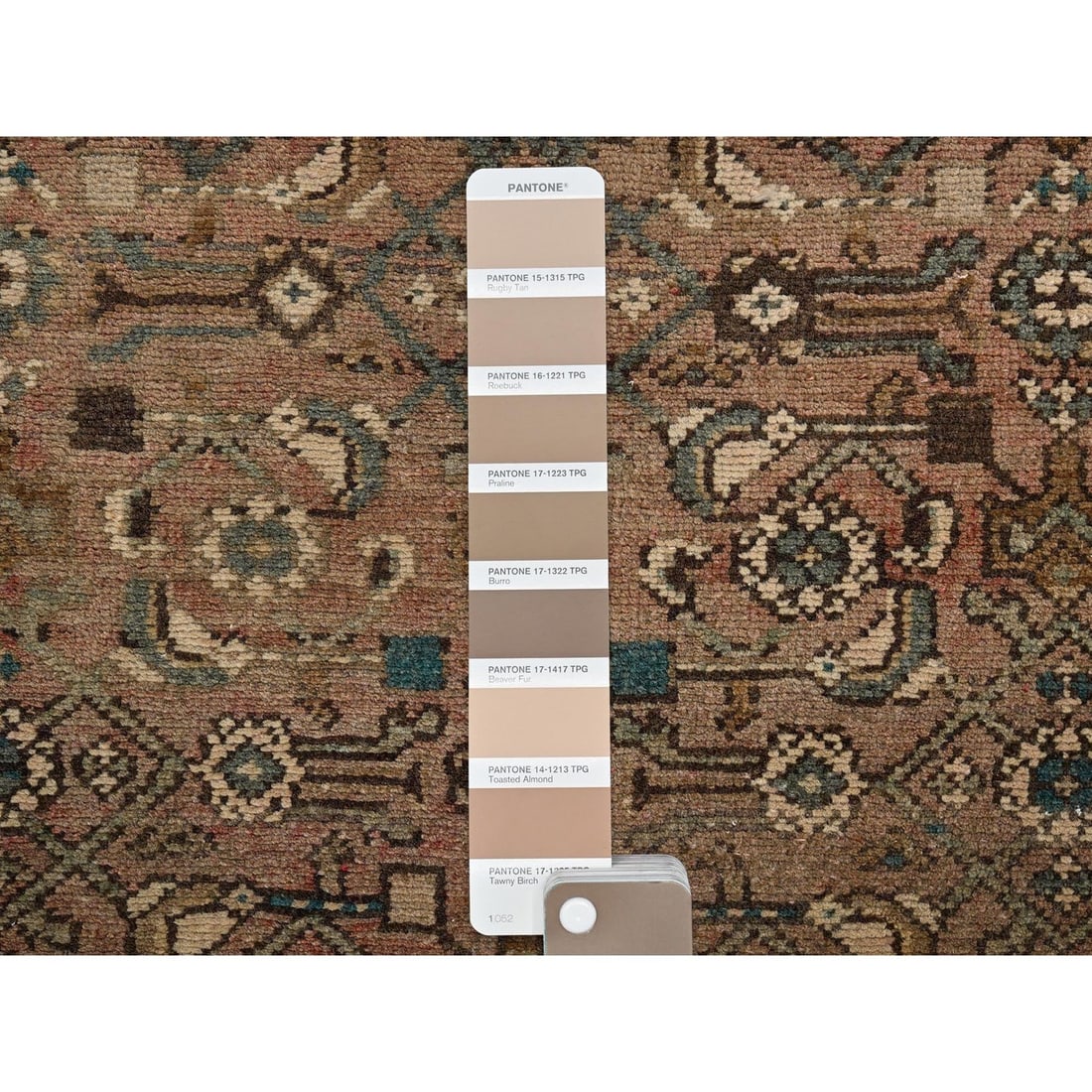 Rug 3'x9'3" Brown Zero Pile Vintage Zoroastrian Wool Hand Knotted Runner - 4