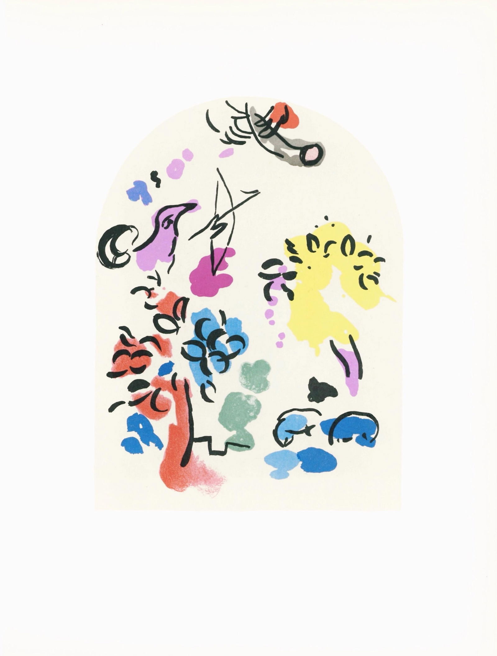 Lithograph - Marc Chagall - Tribe of Joseph - Jerusalem Windows - 5