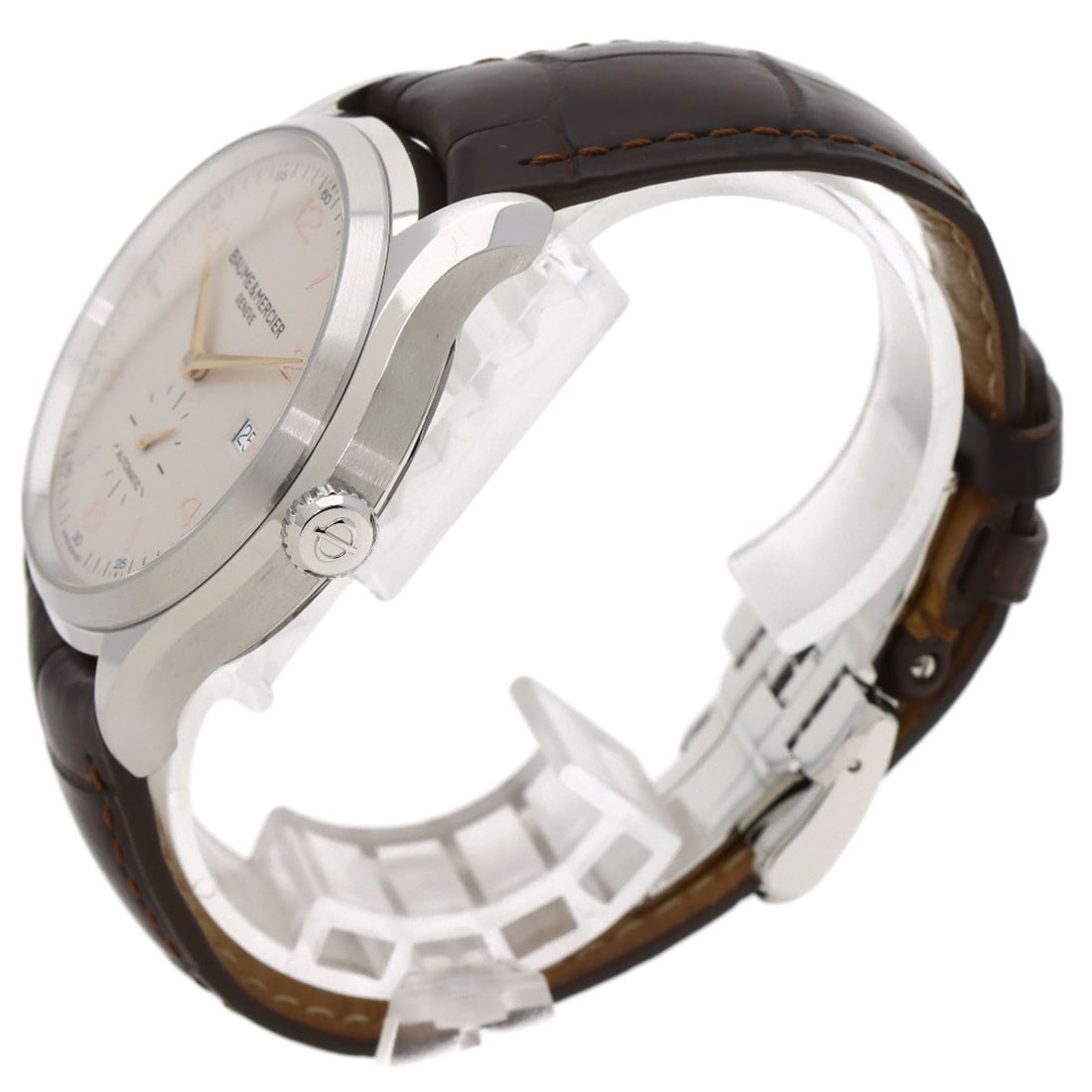 Leather Baume & Mercier Clifton Watches MOA10054 Stainless Steel/ - 2