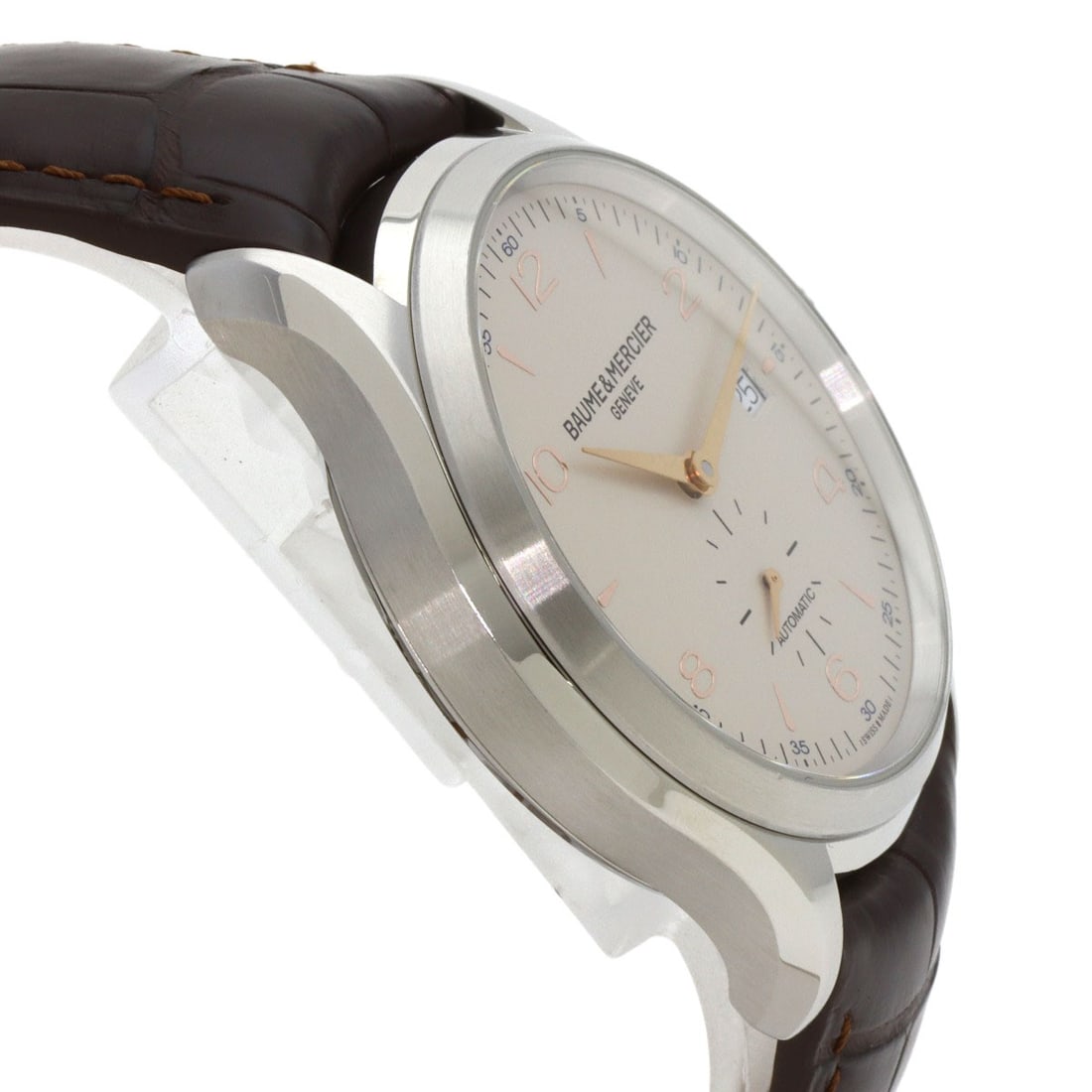 Leather Baume & Mercier Clifton Watches MOA10054 Stainless Steel/ - 6