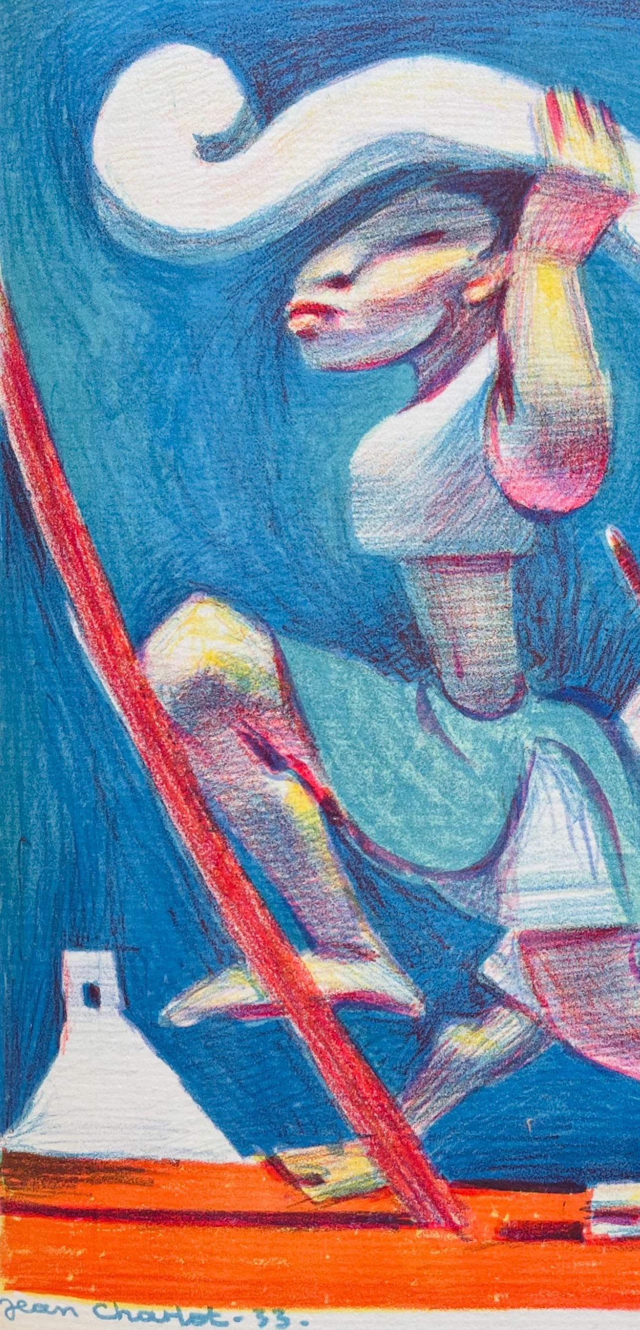 Lithograph - Jean Charlot - Composition - 2