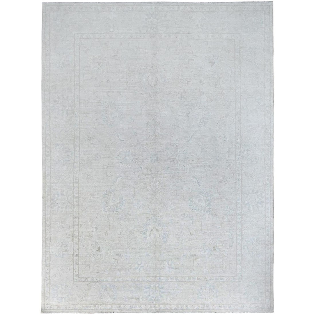 Rug 9'10"x13'10" Snow Cap White Hand Knotted Wool Peshawar Oriental: Rug 9'10"x13'10" Snow Cap White Hand Knotted Wool Peshawar Oriental This listing features Rug 9'10"x13'10" Snow Cap White Hand Knotted Wool Peshawar Oriental. Item specifics are provided below. Item