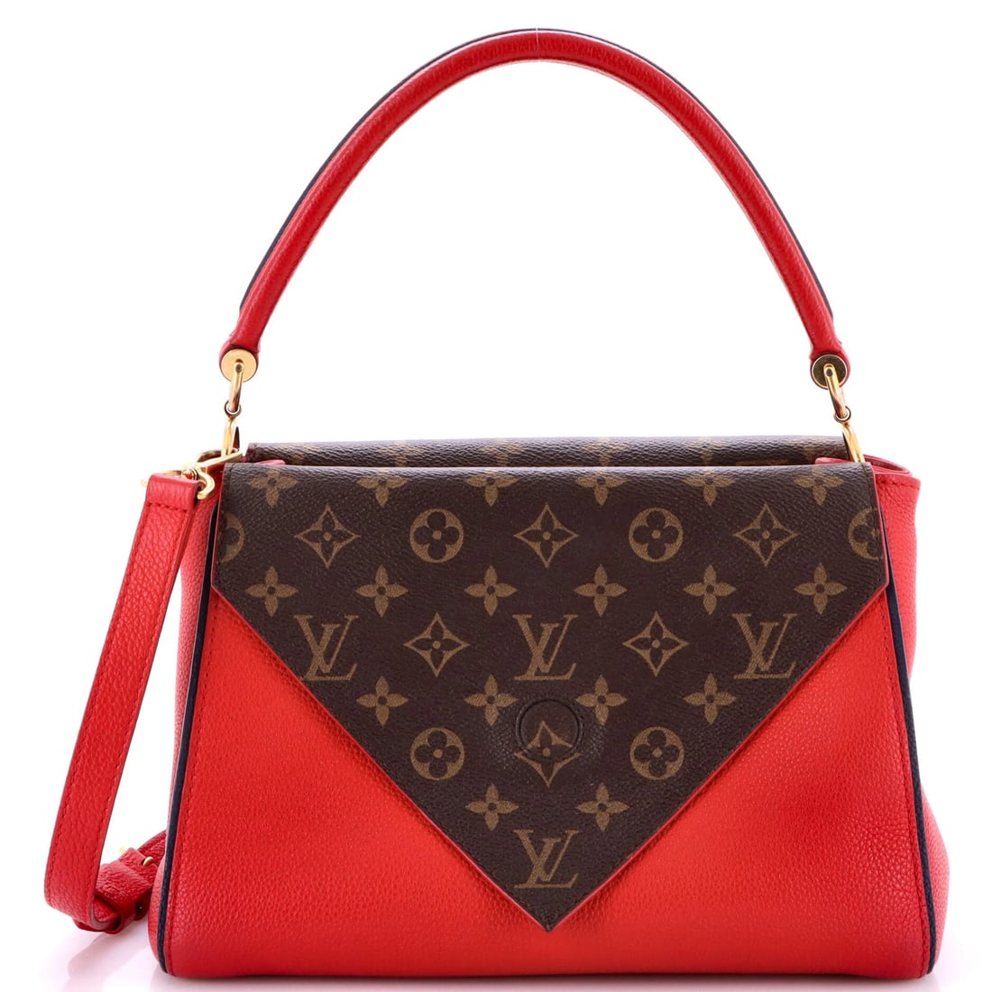 Canvas Louis Vuitton Double V Handbag Calfskin with Monogram: Canvas Louis Vuitton Double V Handbag Calfskin with Monogram This listing features Canvas Louis Vuitton Double V Handbag Calfskin with Monogram. Item specifics are provided below. Item Specifics: Bran