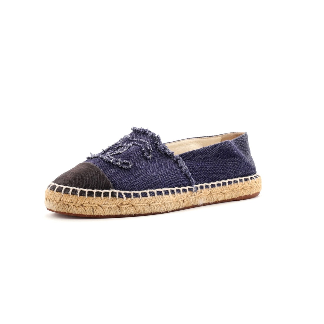 Canvas Chanel Women's CC Cap Toe Espadrilles: Canvas Chanel Women's CC Cap Toe Espadrilles This listing features Canvas Chanel Women's CC Cap Toe Espadrilles. Item specifics are provided below. Item Specifics: Brand: Chanel Us Shoe Size: Us(W) 8