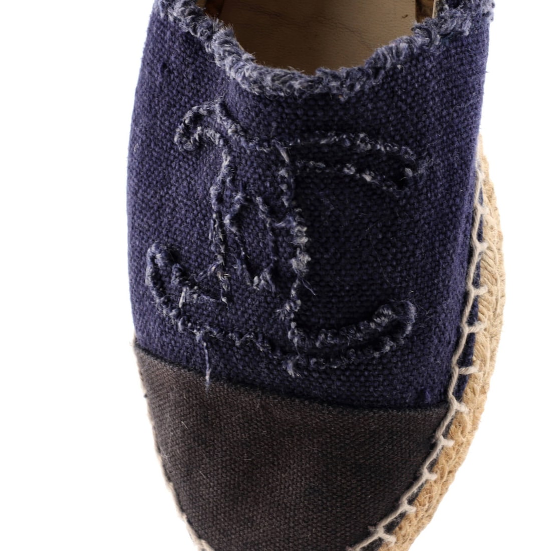 Canvas Chanel Women's CC Cap Toe Espadrilles - 6