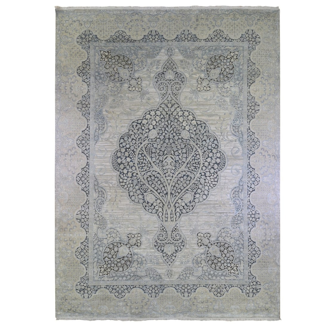 Rug 11'10"x16' Oversized Silk and Wool Tree of Life Meditation Design (1 of 12)