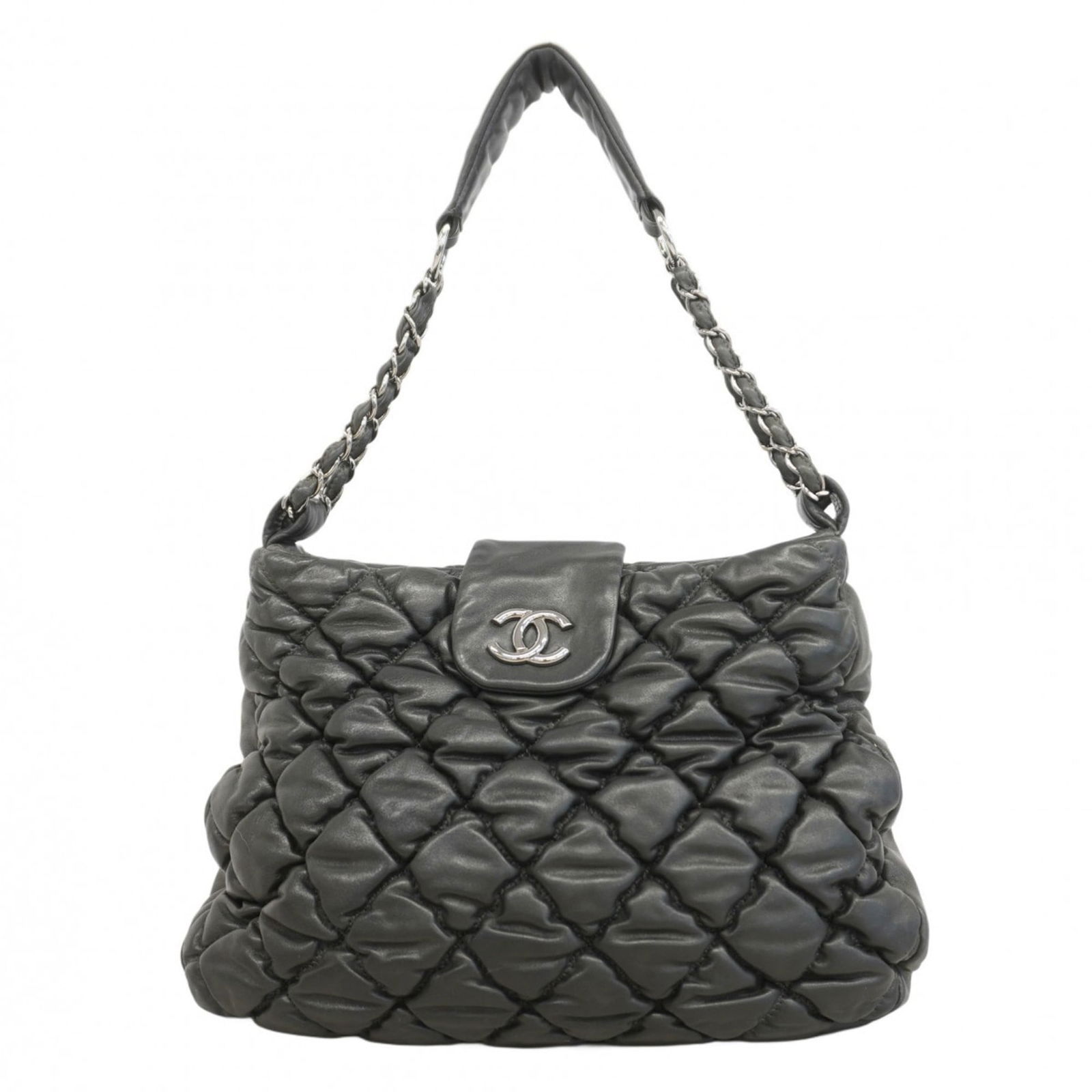Leather Chanel Shoulder Bag: Leather Chanel Shoulder Bag This listing features Leather Chanel Shoulder Bag. Item specifics are provided below. Item Specifics: Brand: Chanel Type: Shoulder Bag Material: Leather Leather/Fur Type: L
