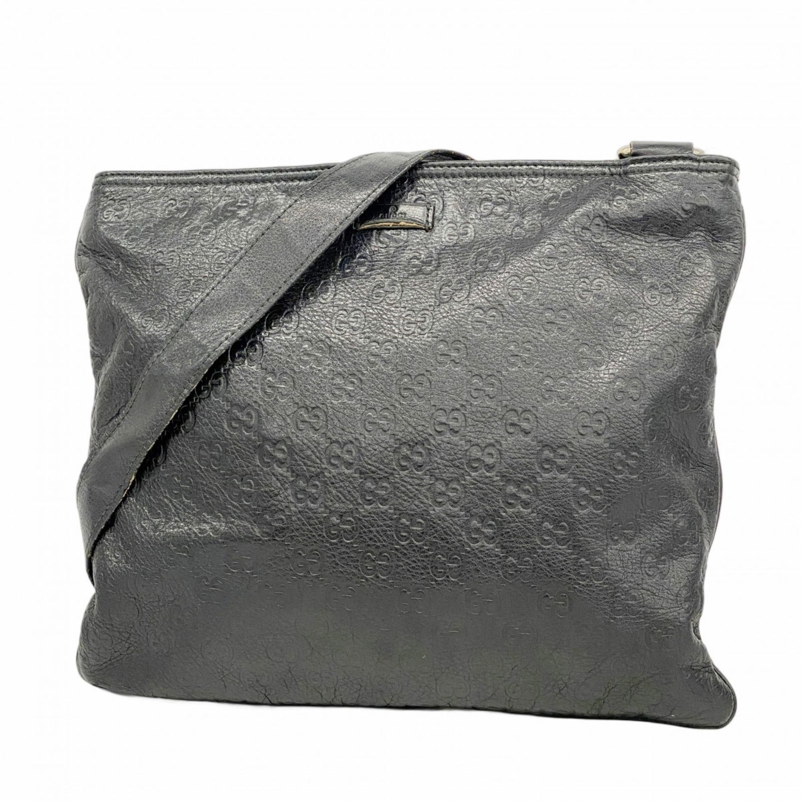 Leather Gucci Shoulder Bag: Leather Gucci Shoulder Bag This listing features Leather Gucci Shoulder Bag. Item specifics are provided below. Item Specifics: Brand: Gucci Type: Shoulder Bag Material: Leather Color: Black