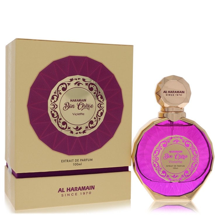 Spray Al Haramain Bon Cherie Violette Perfume By Al Haramain Extrait De Parfum: Spray Al Haramain Bon Cherie Violette Perfume By Al Haramain Extrait De Parfum This listing features Spray Al Haramain Bon Cherie Violette Perfume By Al Haramain Extrait De Parfum. Item specifics are
