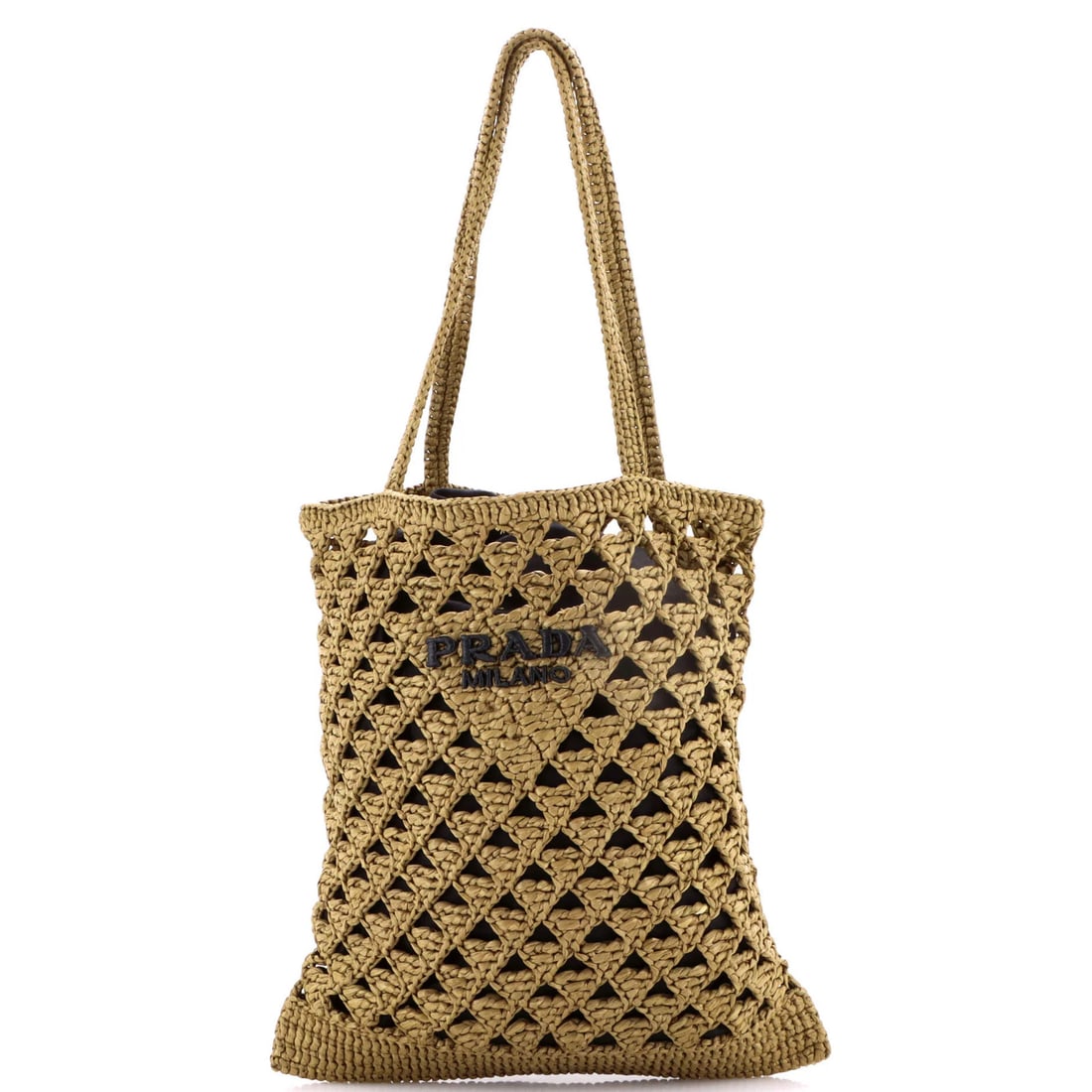 Raffia Prada Triangle Logo Open Tote: Raffia Prada Triangle Logo Open Tote This listing features Raffia Prada Triangle Logo Open Tote. Item specifics are provided below. Item Specifics: Brand: Prada Exterior Material: Raffia Style: