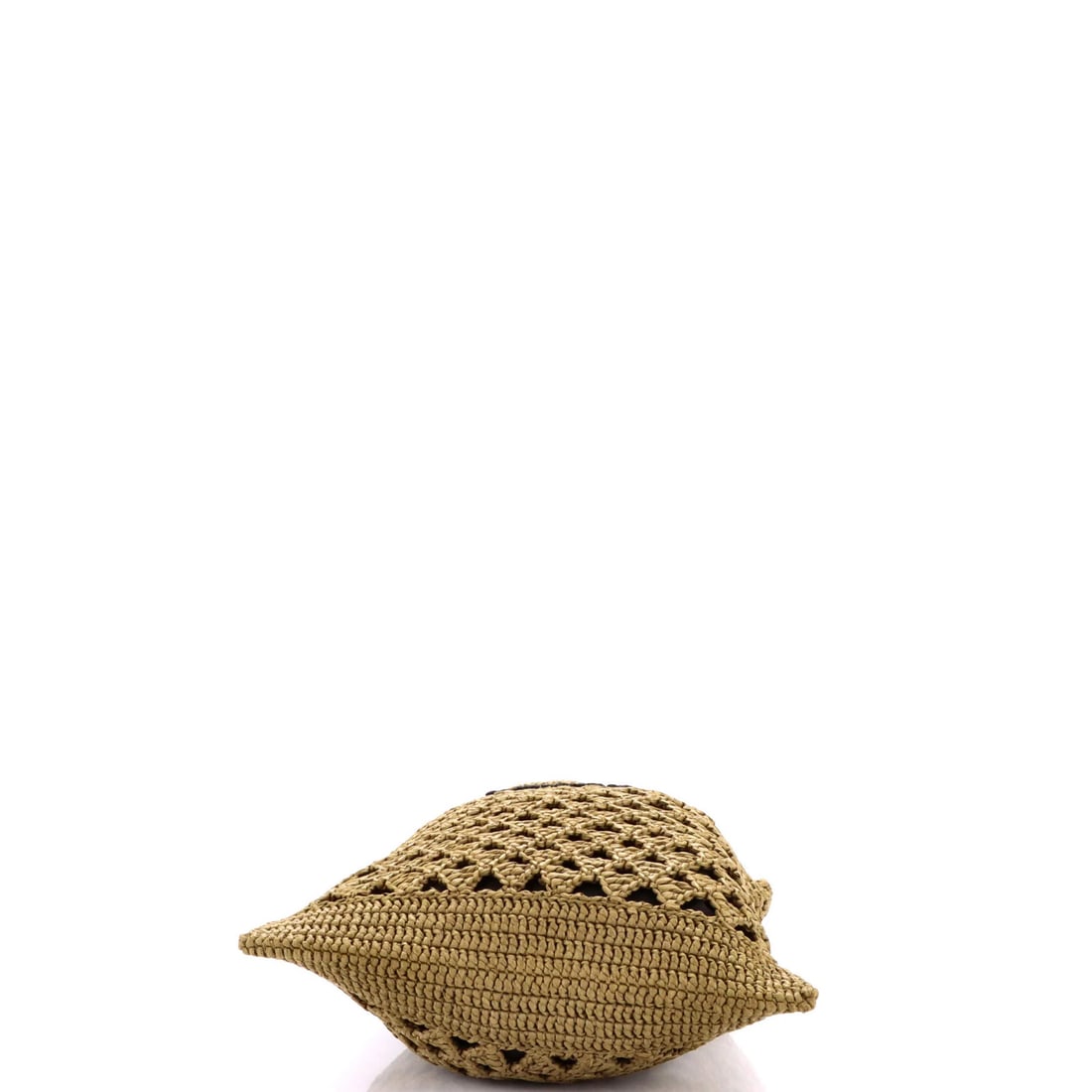 Raffia Prada Triangle Logo Open Tote - 4