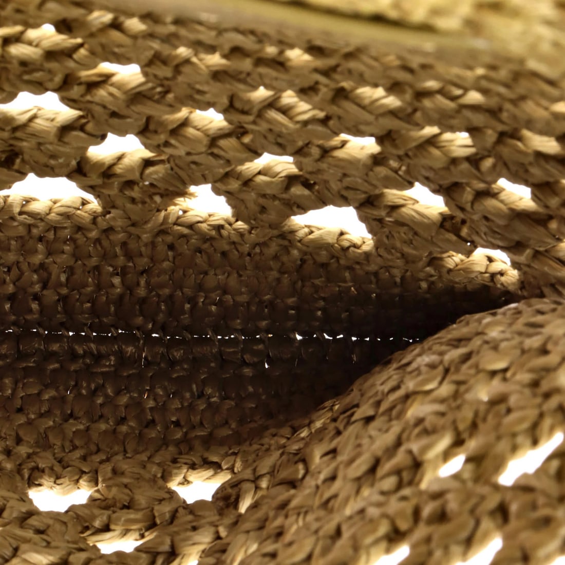 Raffia Prada Triangle Logo Open Tote - 5