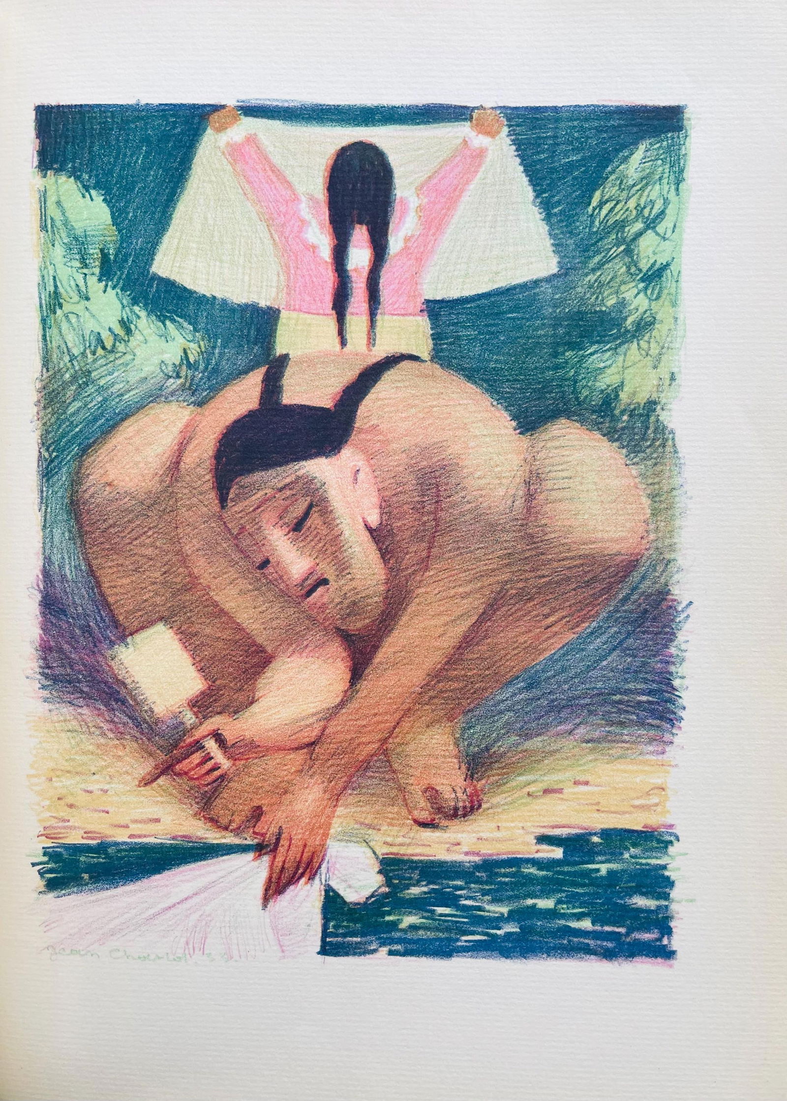 Lithograph - Jean Charlot - Composition - 5