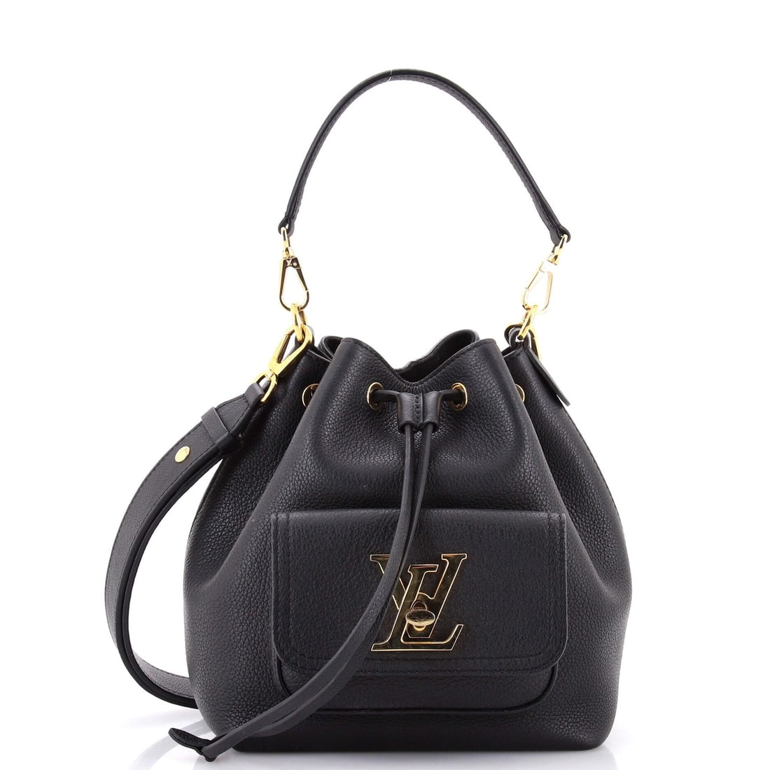 Leather Louis Vuitton Lockme Pocket Bucket Bag (1 of 7)