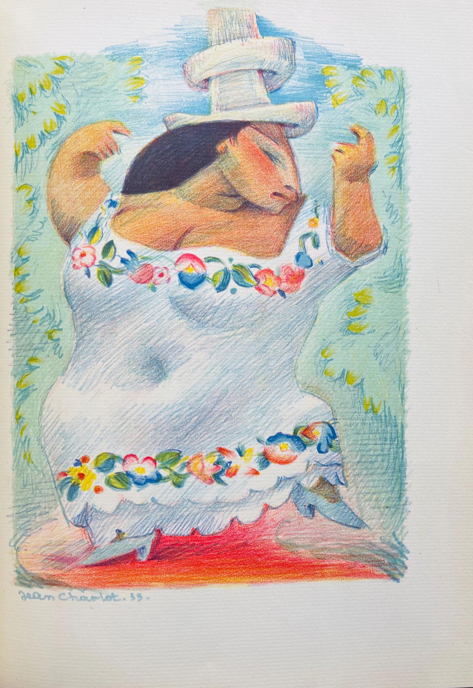 Lithograph - Jean Charlot - Composition - 5