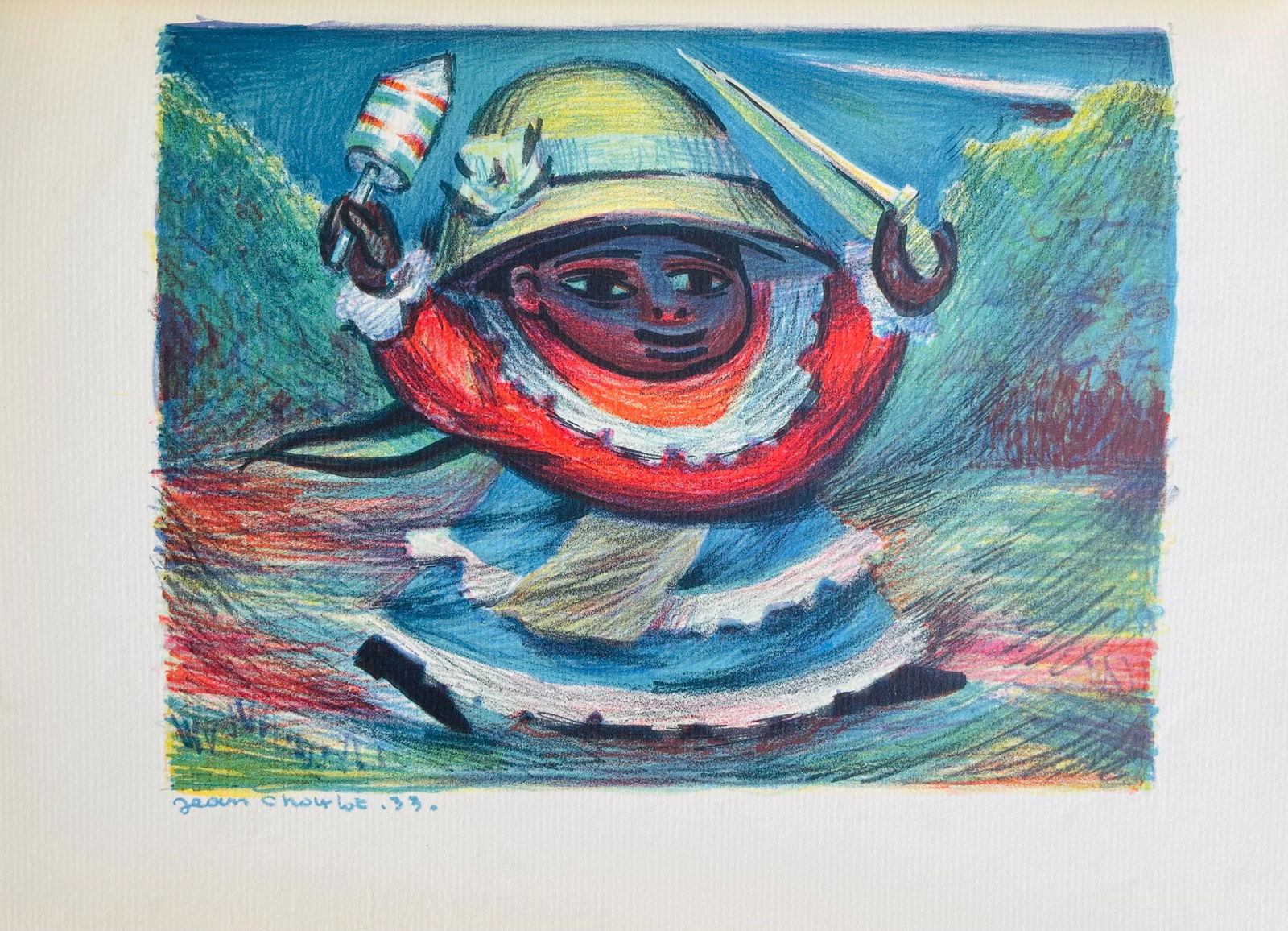 Lithograph - Jean Charlot - Composition - 5