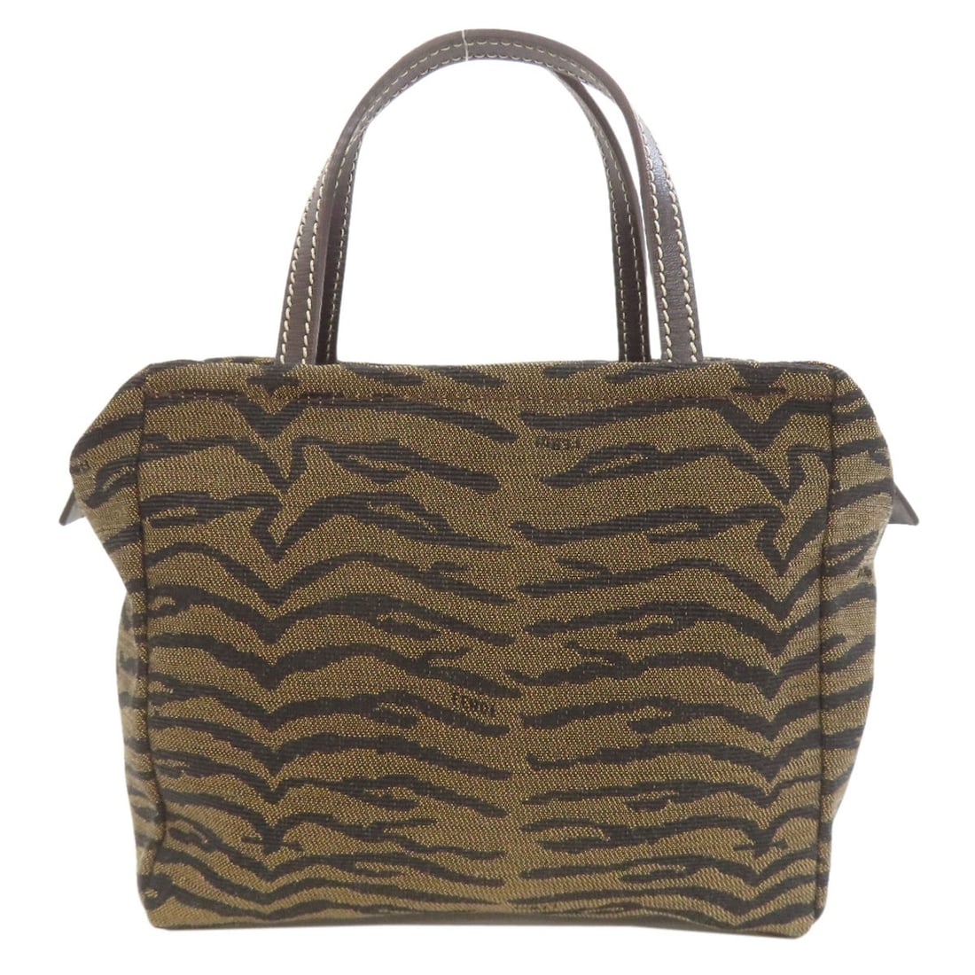 Canvas FENDI Zebra pattern Handbag: Canvas FENDI Zebra pattern Handbag This listing features Canvas FENDI Zebra pattern Handbag. Item specifics are provided below. Item Specifics: Brand: FENDI Style: Handbag Exterior Material: Canvas