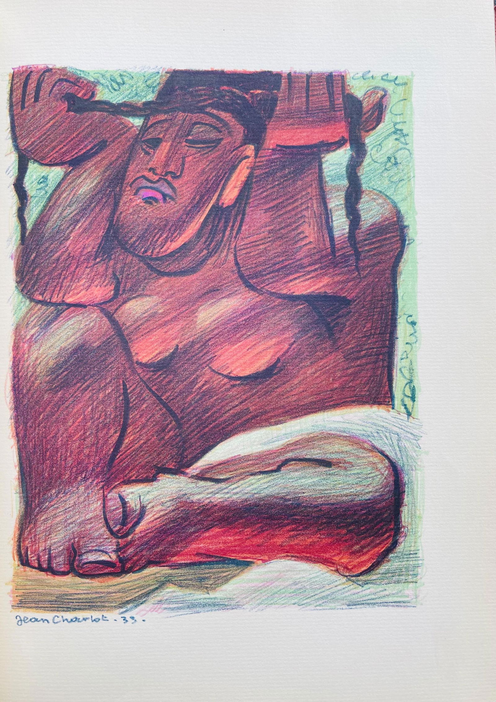 Lithograph - Jean Charlot - Composition - 5