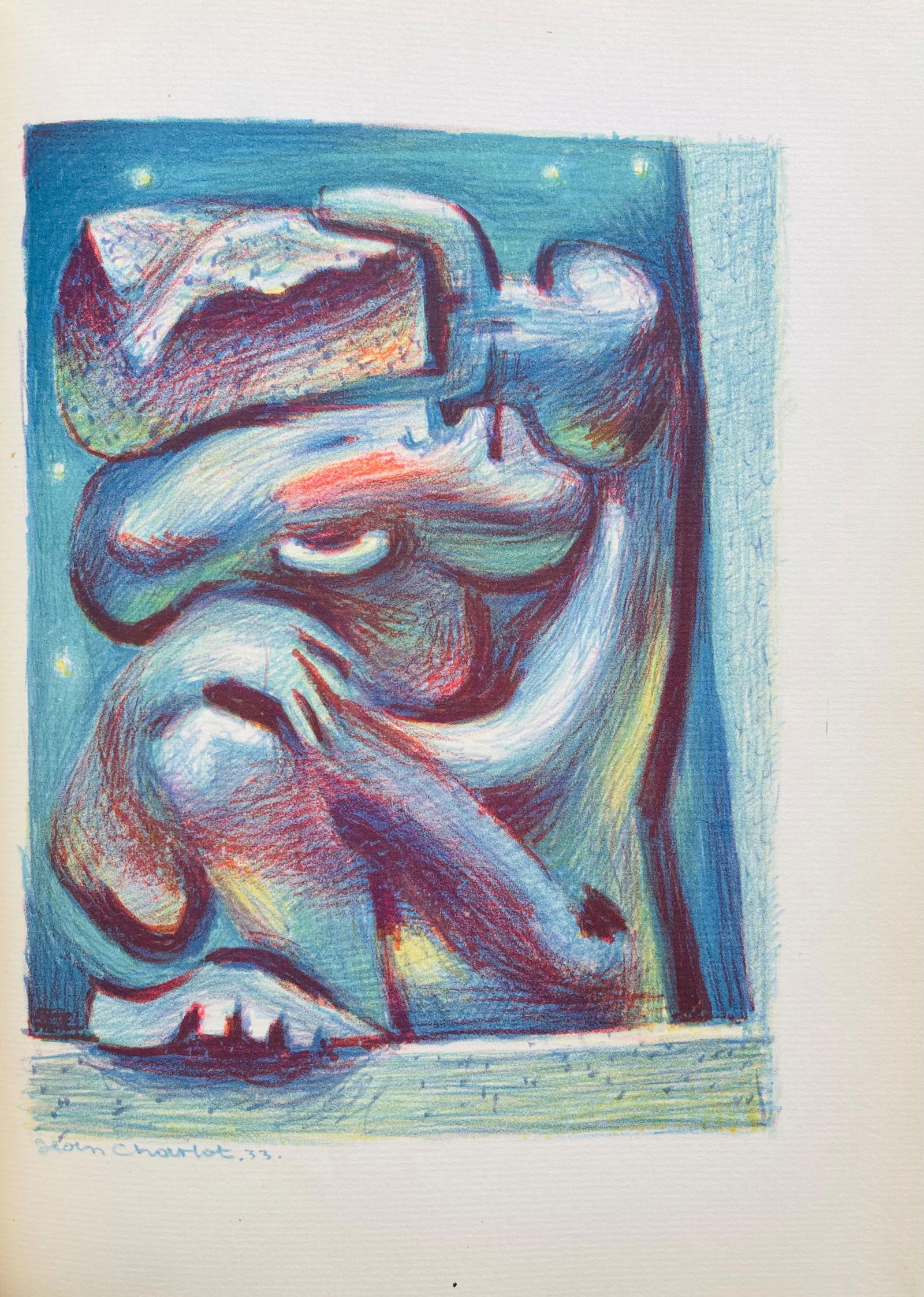 Lithograph - Jean Charlot - Composition - 6