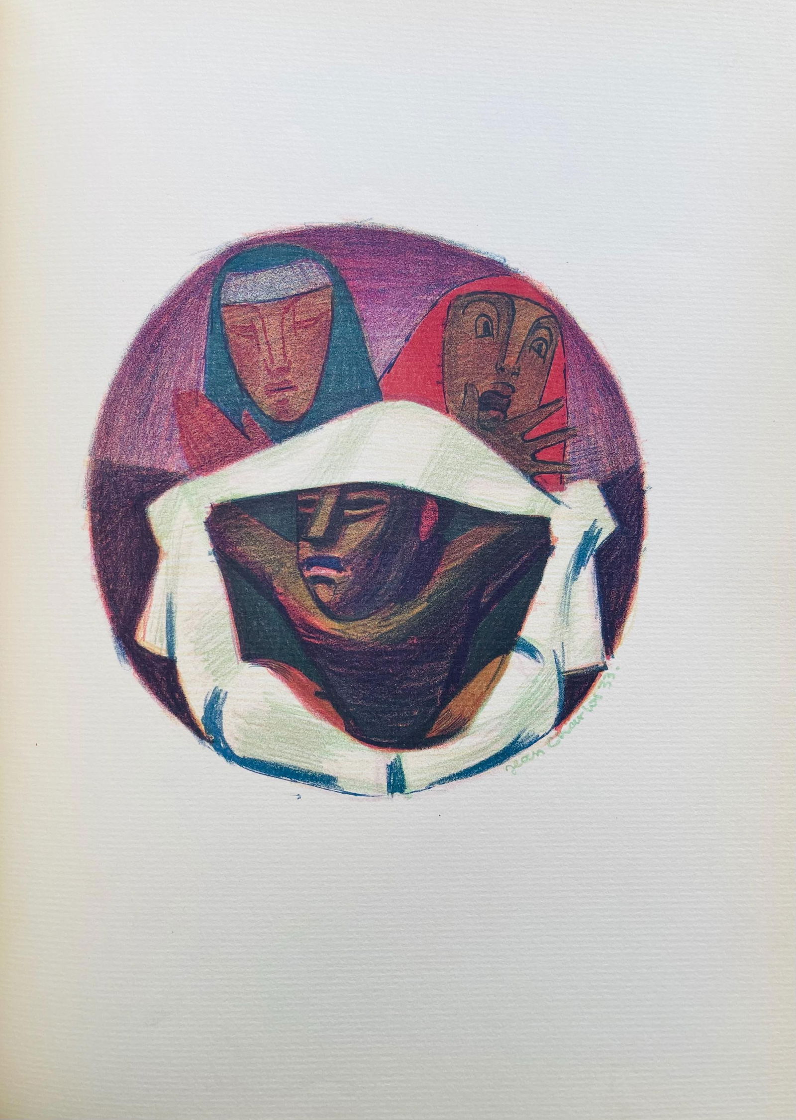 Lithograph - Jean Charlot - Composition - 5