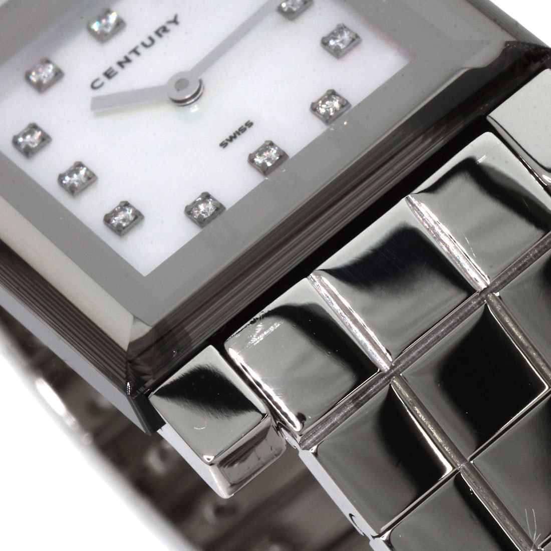Steel CENTURY Time Gem 10P Diamond Watches Stainless Steel/ Stainless - 14
