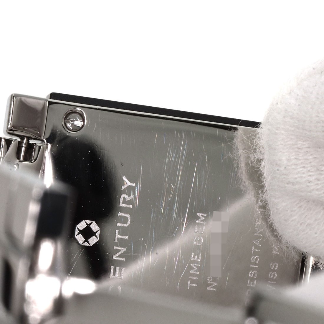 Steel CENTURY Time Gem 10P Diamond Watches Stainless Steel/ Stainless - 17