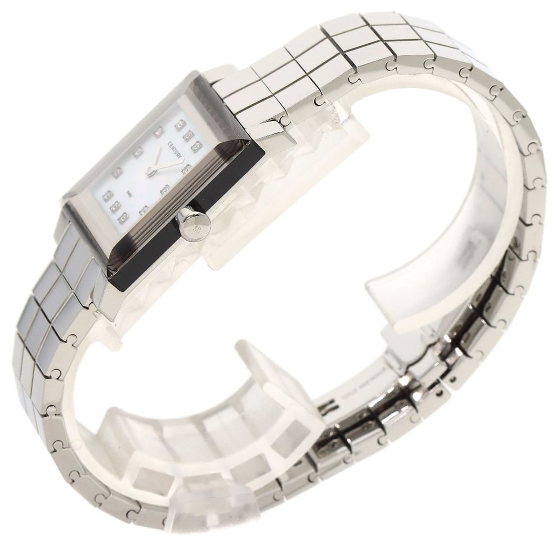 Steel CENTURY Time Gem 10P Diamond Watches Stainless Steel/ Stainless - 2