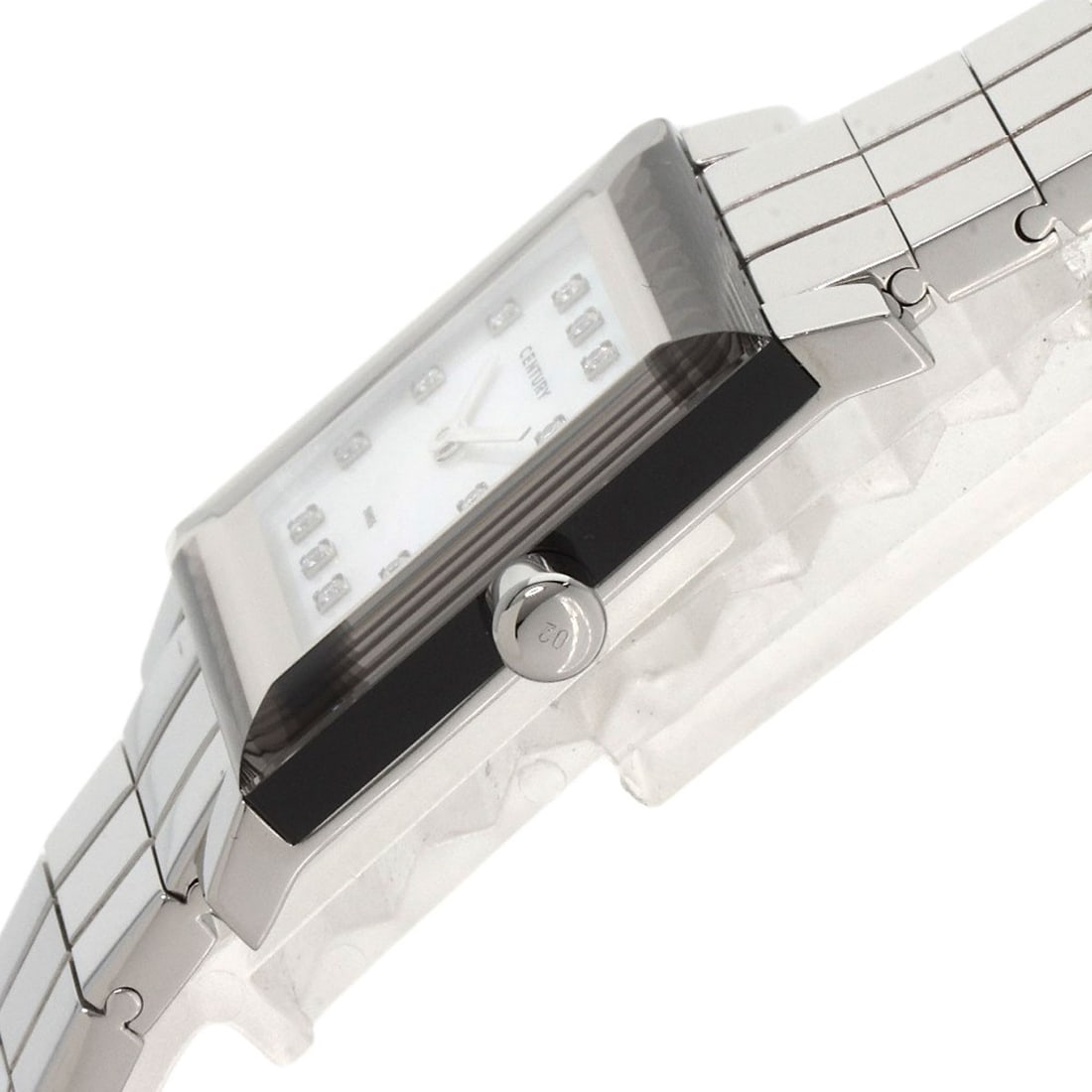 Steel CENTURY Time Gem 10P Diamond Watches Stainless Steel/ Stainless - 5