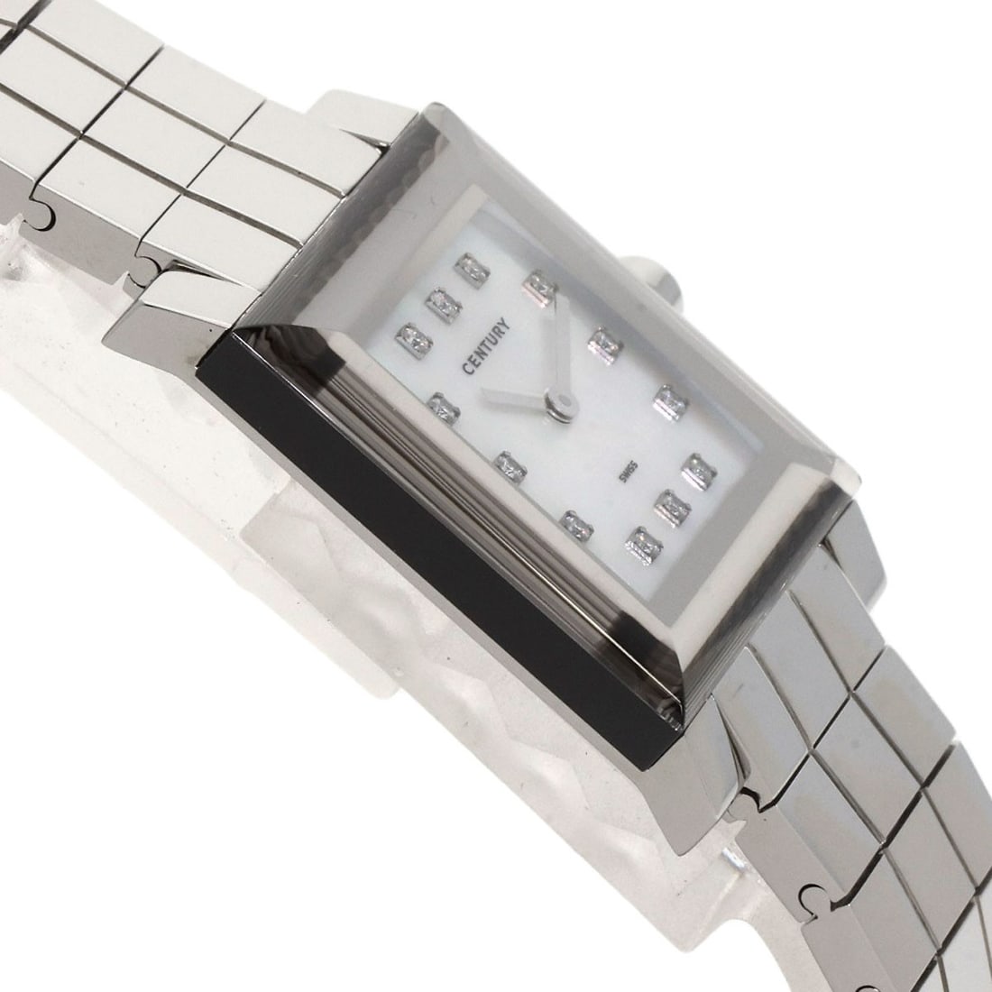 Steel CENTURY Time Gem 10P Diamond Watches Stainless Steel/ Stainless - 6