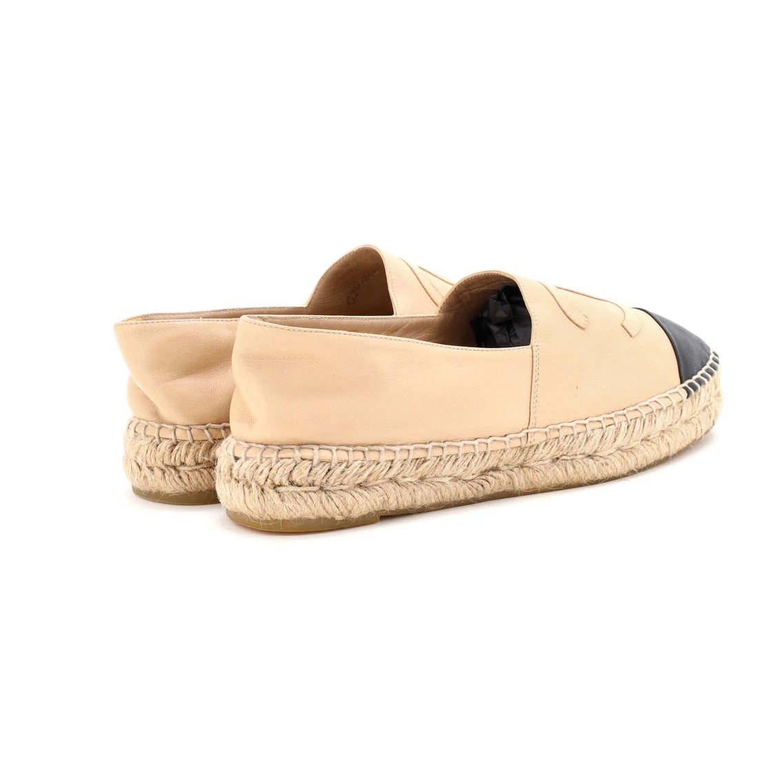 Leather Chanel Women's CC Cap Toe Espadrilles - 3