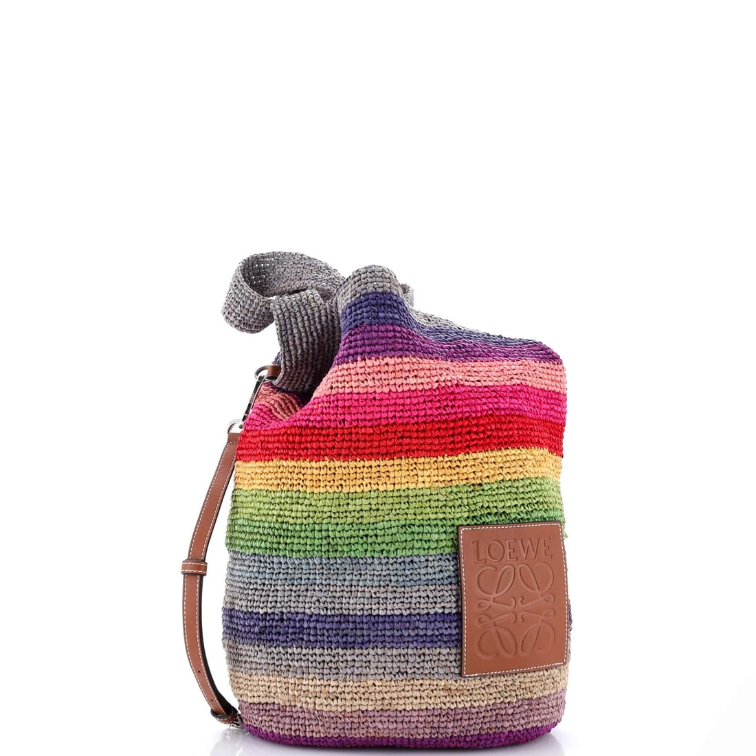 Small Loewe Slit Tote Straw (1 of 6)