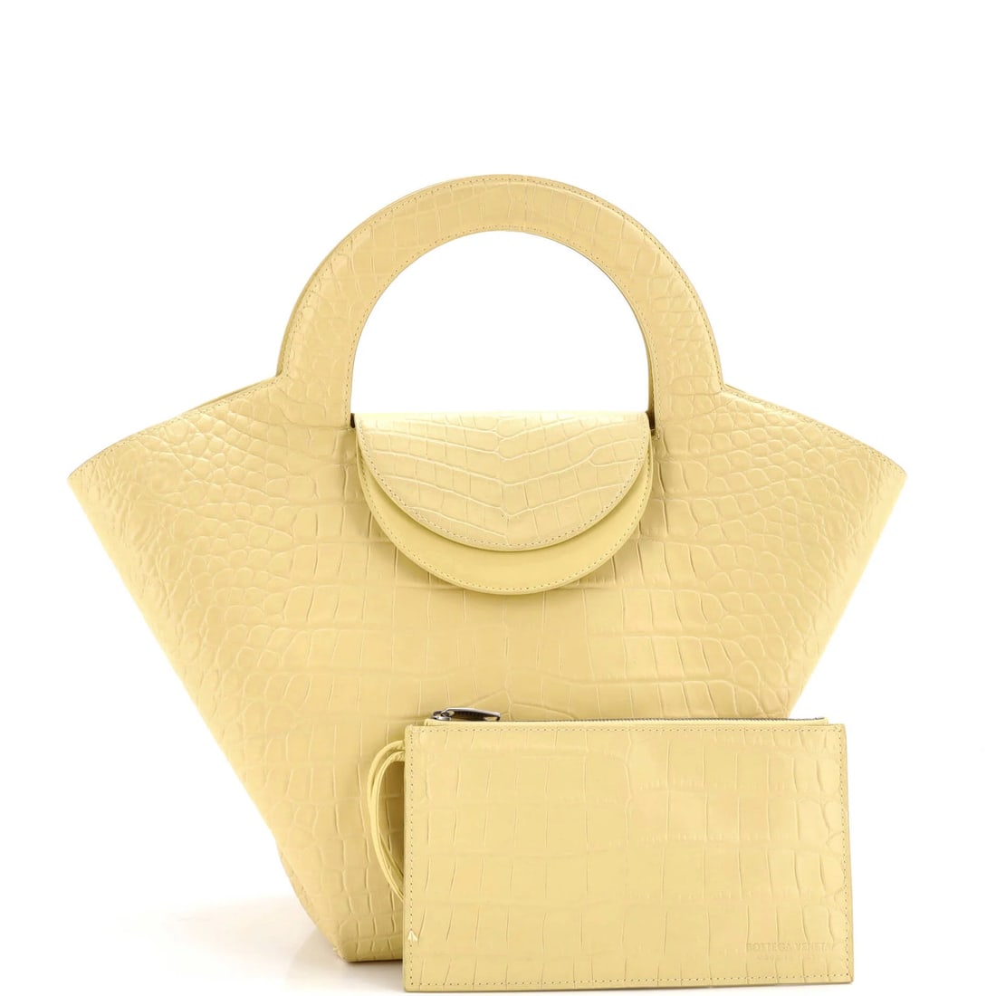 Medium Bottega Veneta Doll Tote Crocodile Embossed Leather - 2