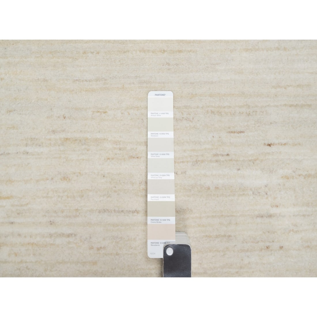 Rug 2'6"x11'10" White Modern Lori Buft Gabbeh Wool Hand Knotted Runner - 4