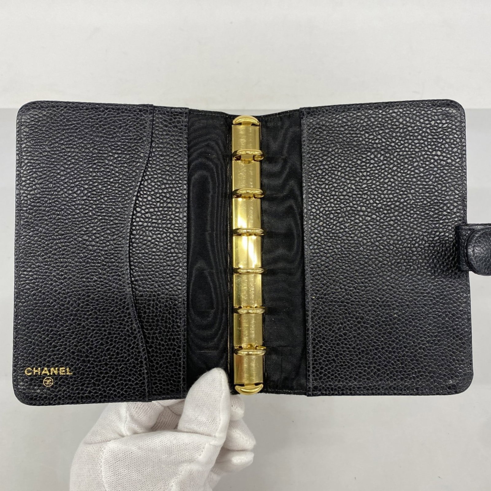 Women's - Chanel Notebook Cover - Caviar Skin - Black - 3