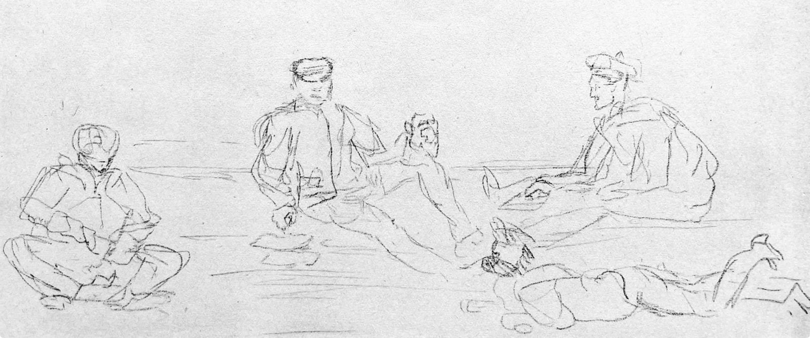 Lithograph - Henri de Toulouse-Lautrec - Composition - Toulouse-Lautrec - Album De Marine - 2