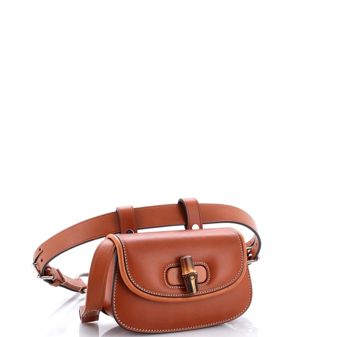Mini Gucci Bamboo 1947 Belt Bag Leather - 2