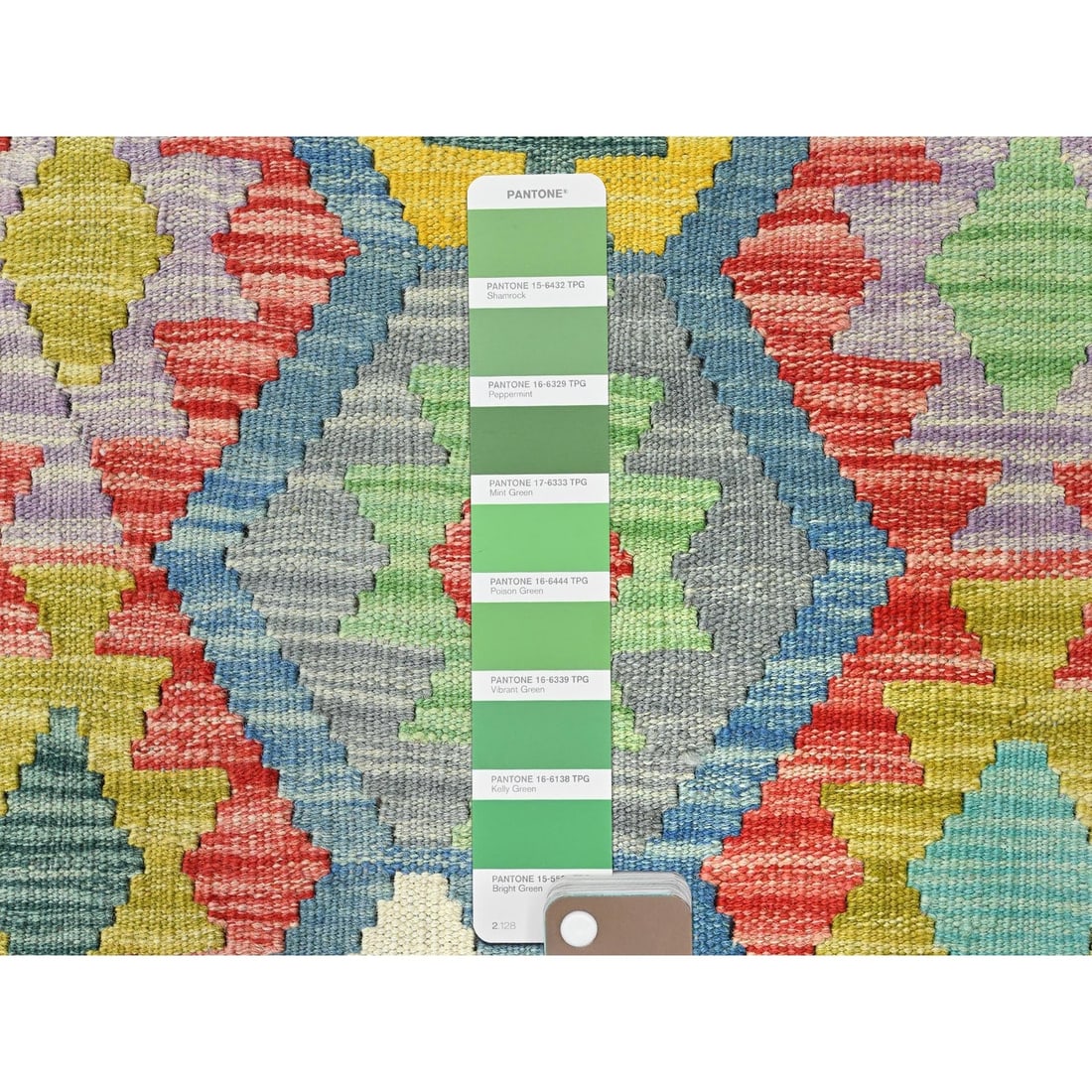 Rug 10'1"x13'1" Colorful Hand Woven Afghan Kilim Soft Wool Oriental - 4