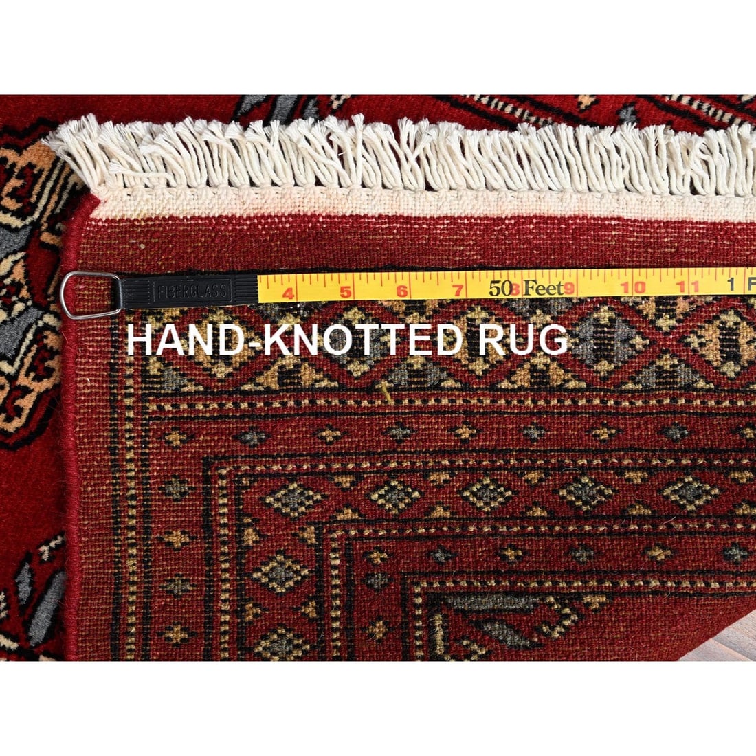 Knotted 2'x3'2" Red Soft Wool Rug Princess Bokara Tribal Medallions Hand - 7