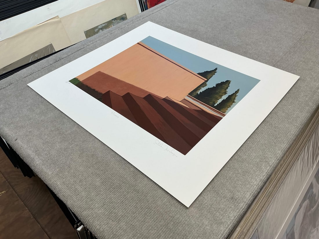 Conte GRETCHEN DOW SIMPSON Florence Italy SIGNED 20.25" x 22.75" Serigraph 1992 - 7