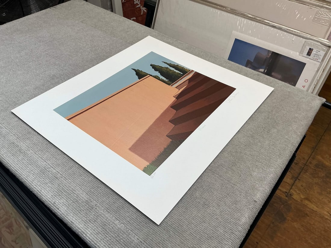 Conte GRETCHEN DOW SIMPSON Florence Italy SIGNED 20.25" x 22.75" Serigraph 1992 - 8