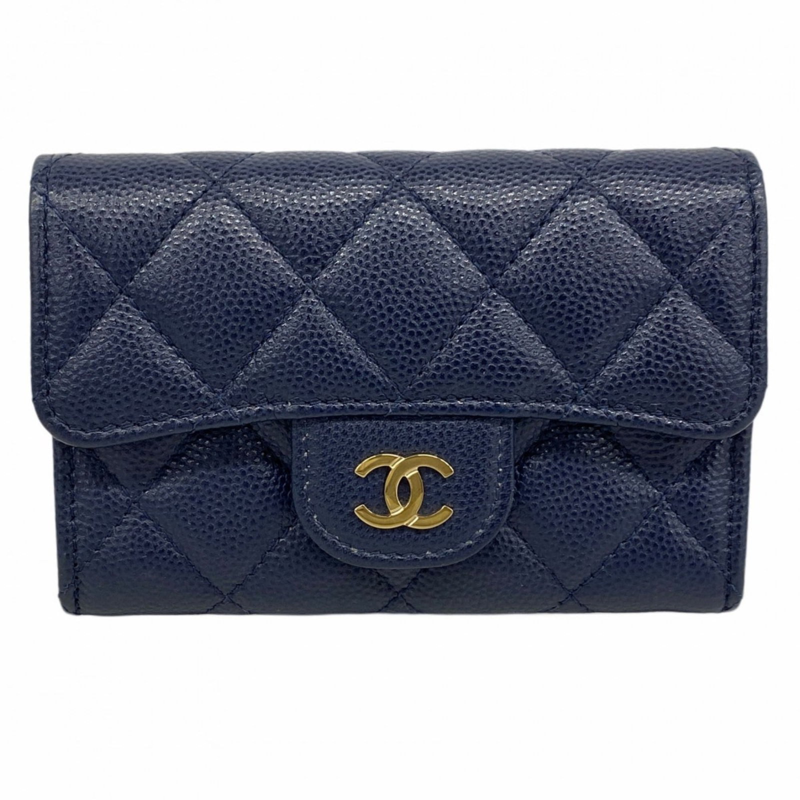 Calfskin Chanel Card Case Grained (1 of 9)