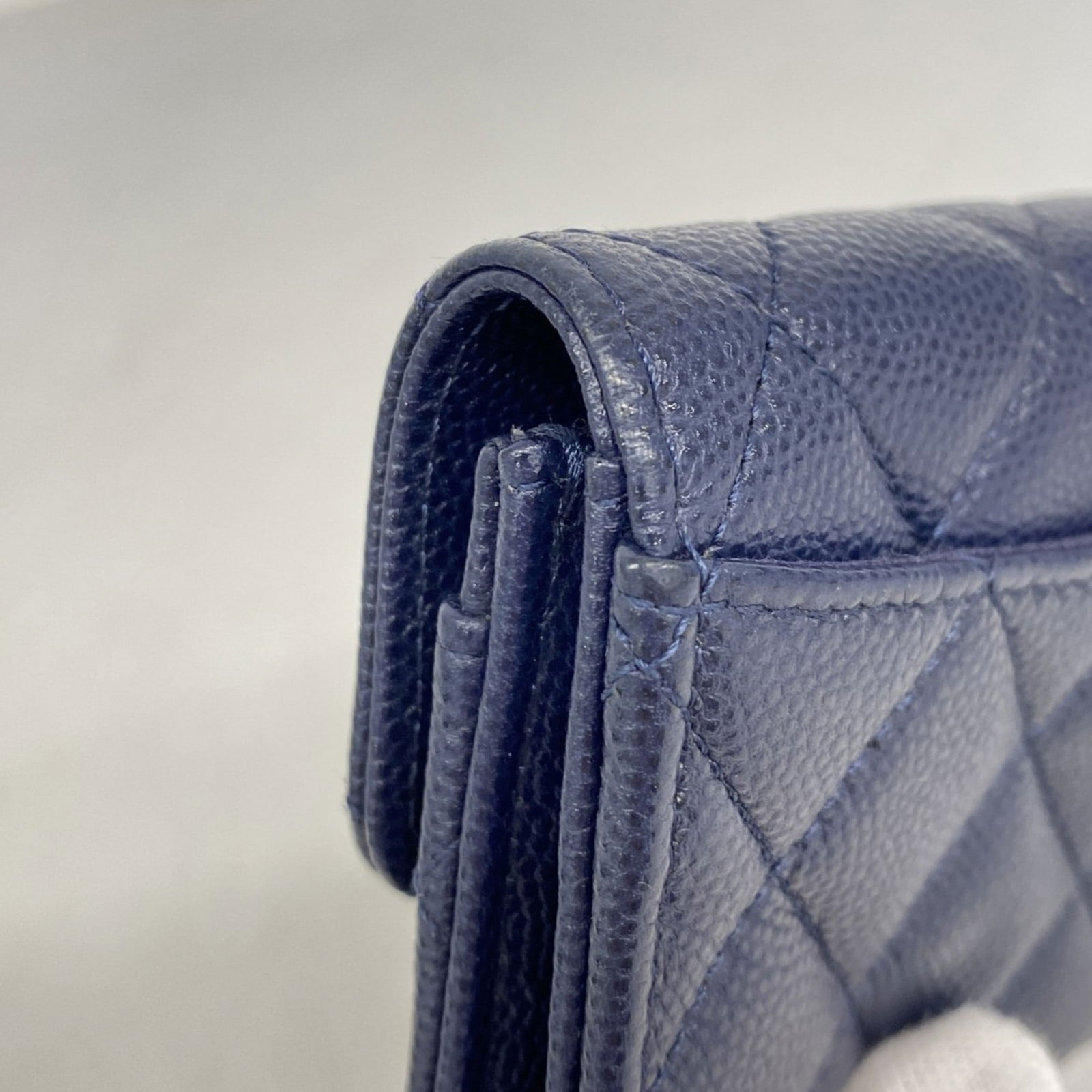 Calfskin Chanel Card Case Grained - 5