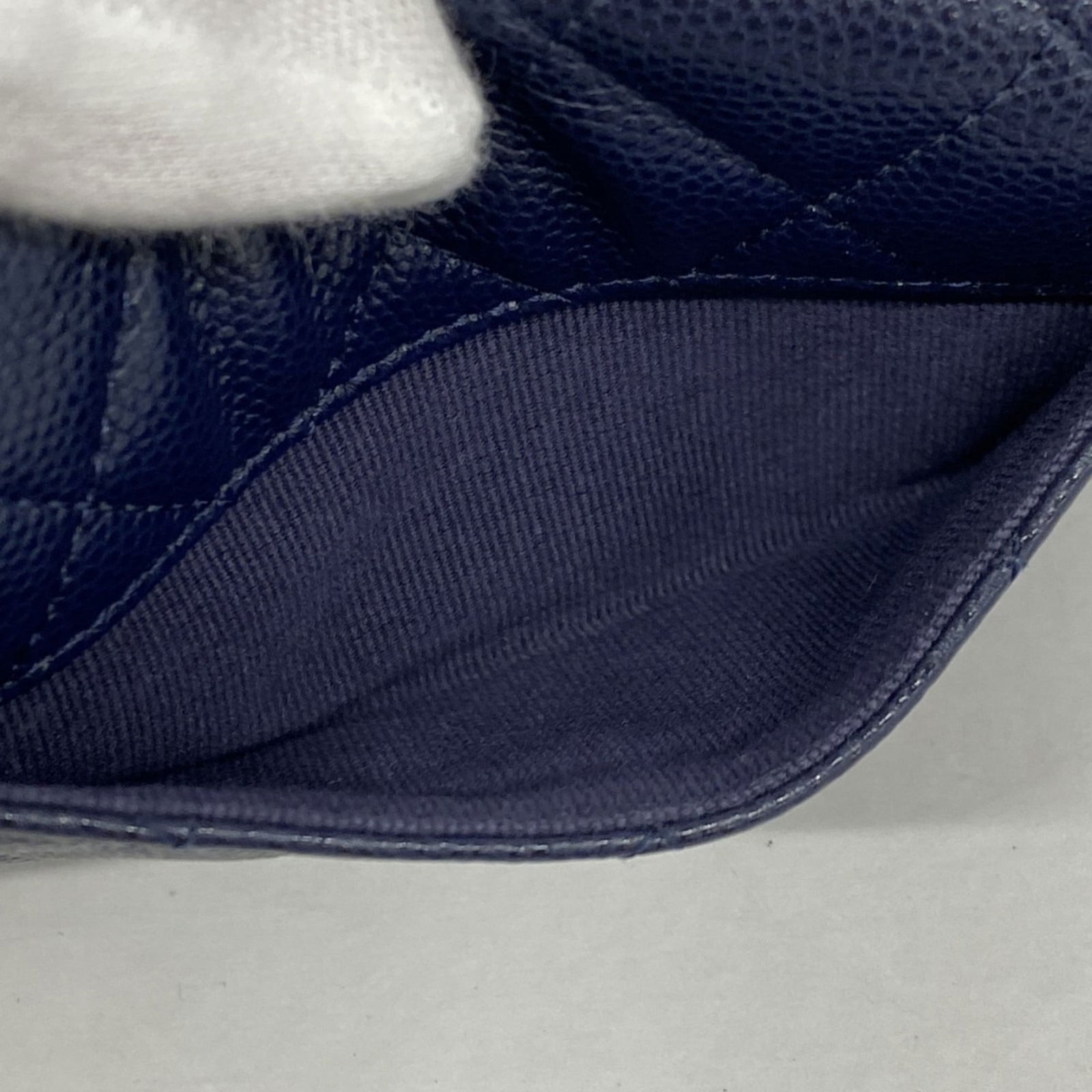 Calfskin Chanel Card Case Grained - 7