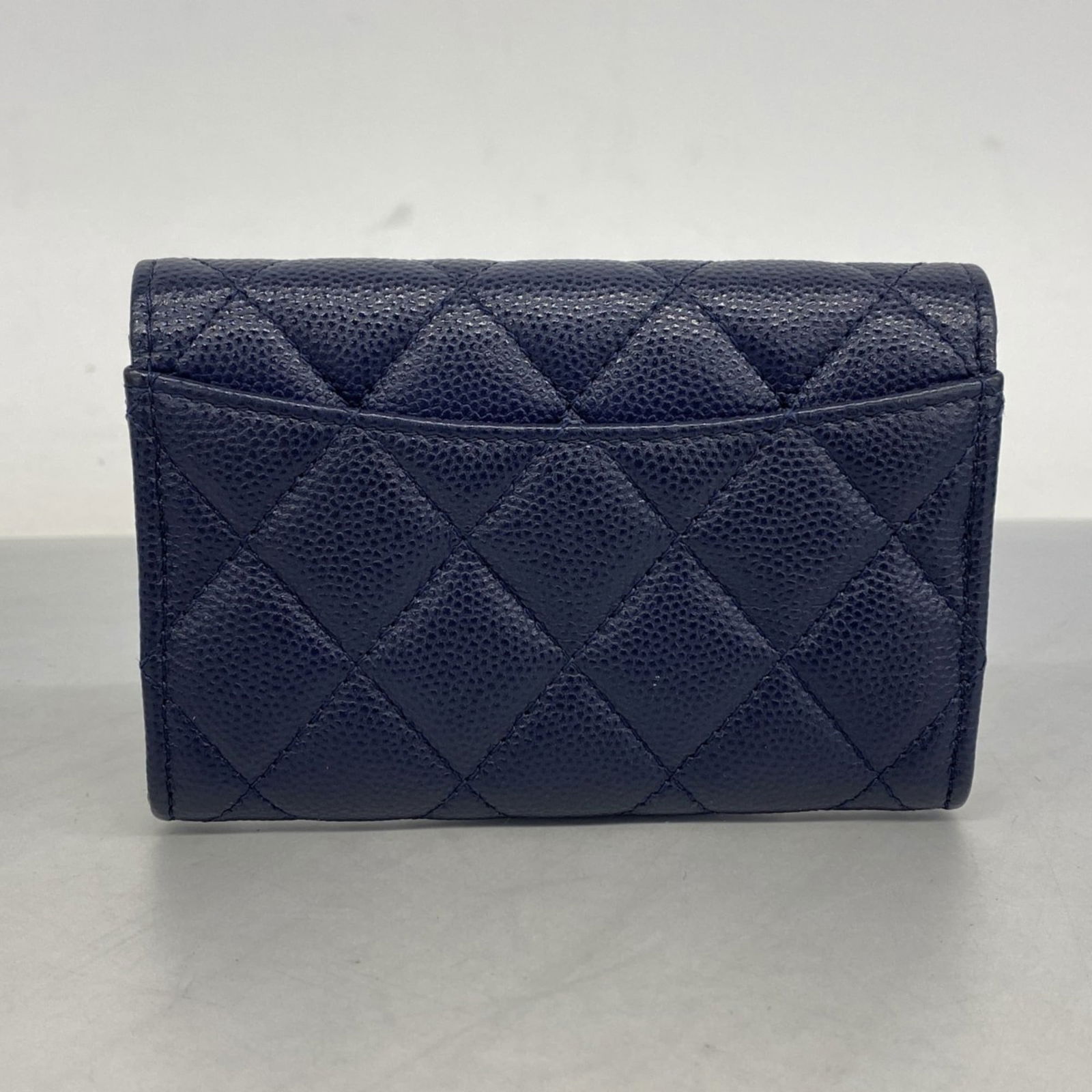 Calfskin Chanel Card Case Grained - 9