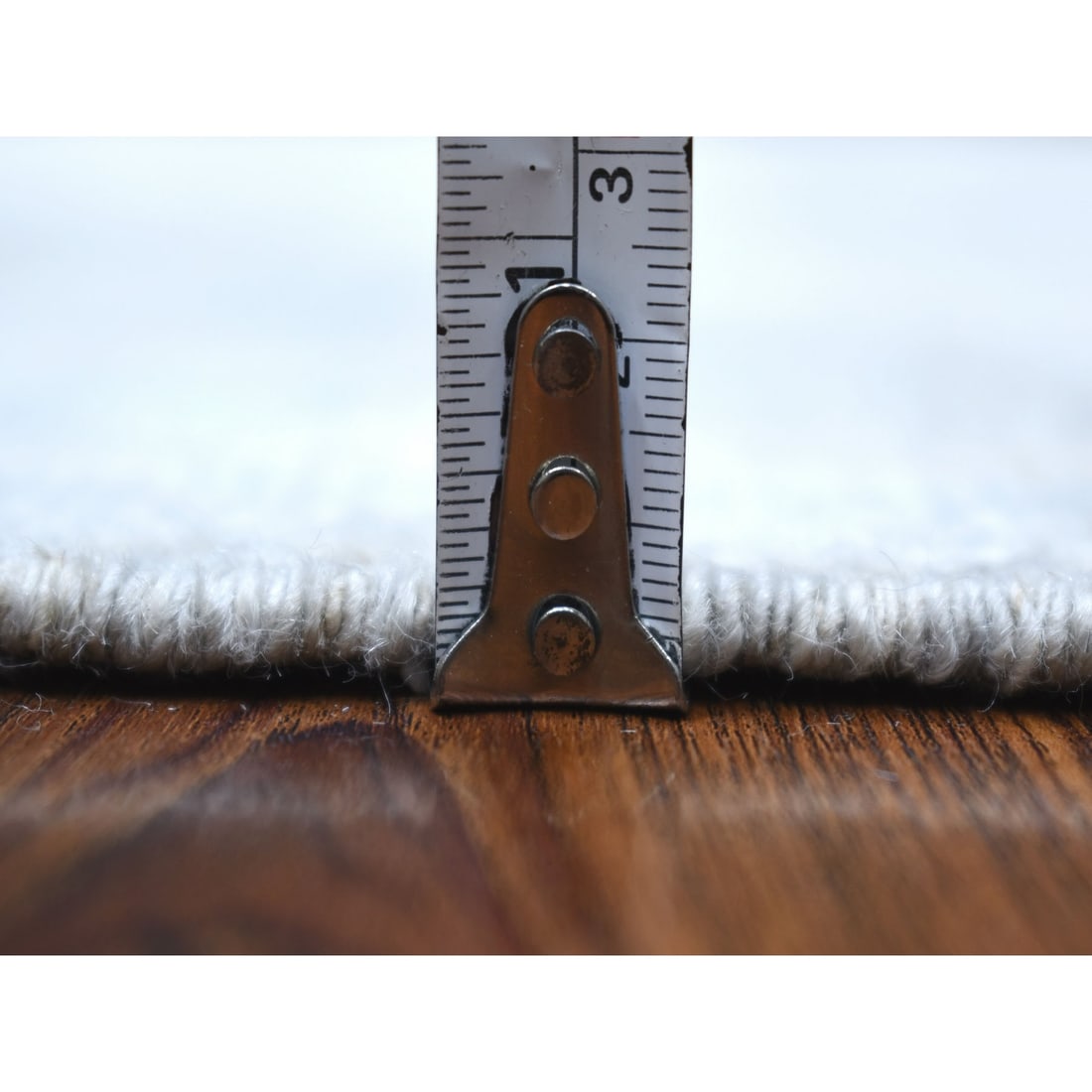 Rug 6'x9'2" Faded Gray Angora Oushak Hand Knotted Extra Soft Wool - 6