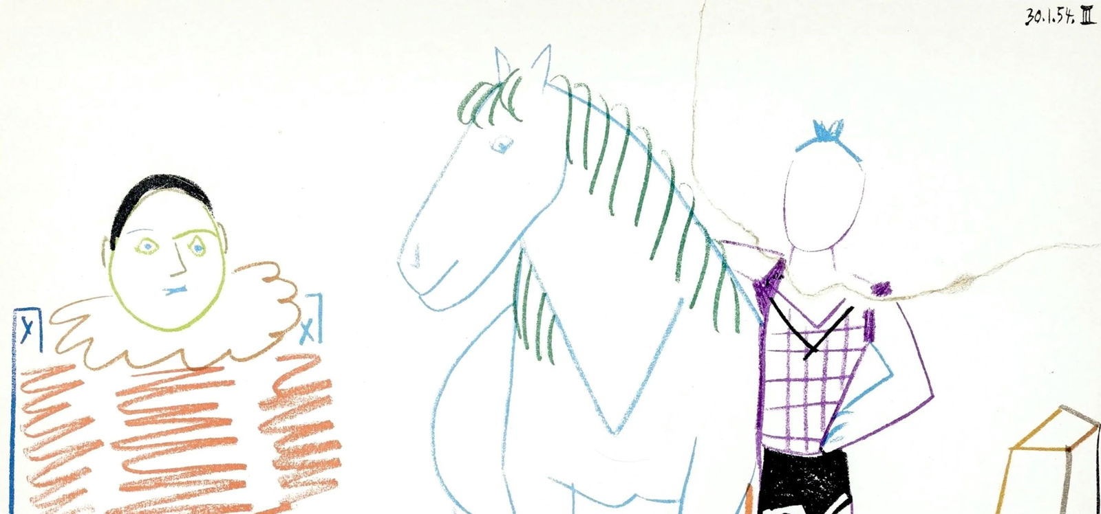 Lithograph - Pablo Picasso - Composition - La Comdie Humaine - Verve - Revue Artistique et Littraire - 2