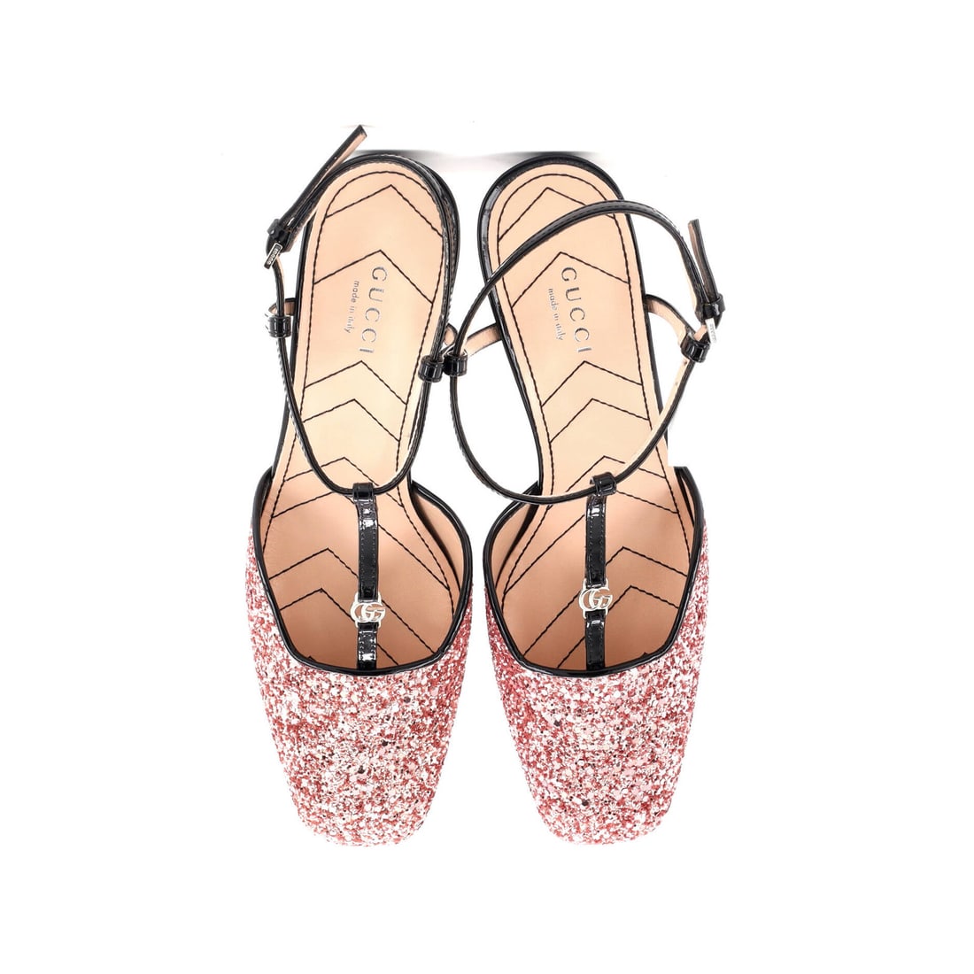 Patent Gucci Women's Slingback Pumps Glitter and - 2