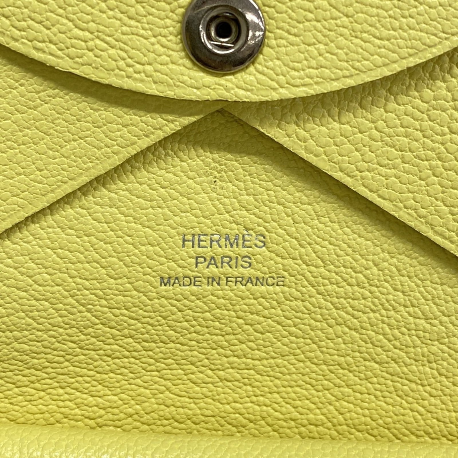 Leather Hermes Coin Purse/ Coin Case Chevre - 4