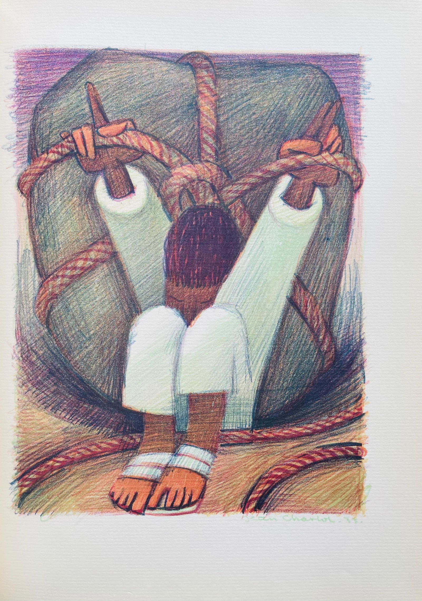 Lithograph - Jean Charlot - Composition - 5