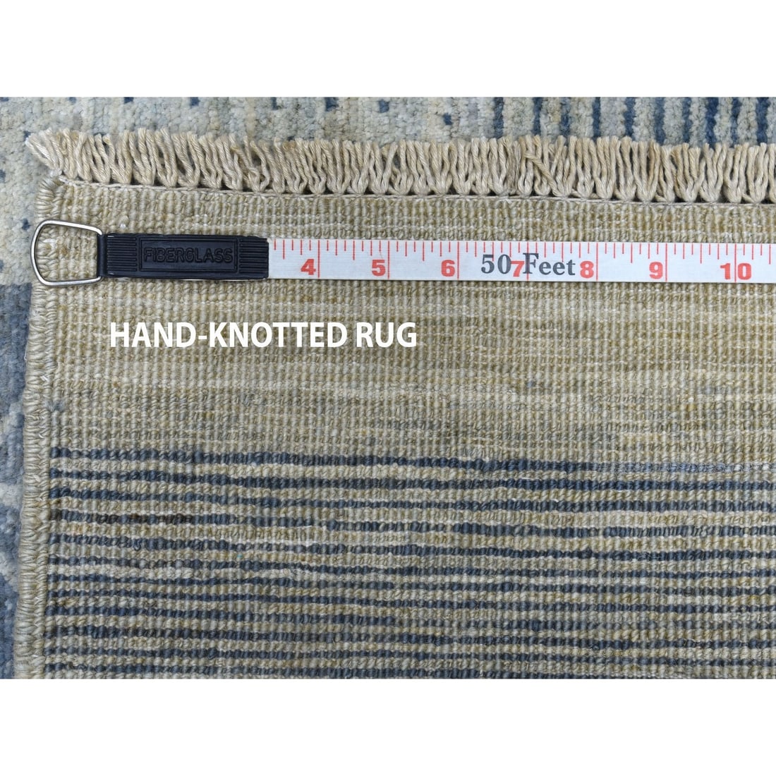 Rug 5'10"x8'6" Blue Kashkuli Gabbeh Pictorial Pure Wool Handmade Oriental - 6